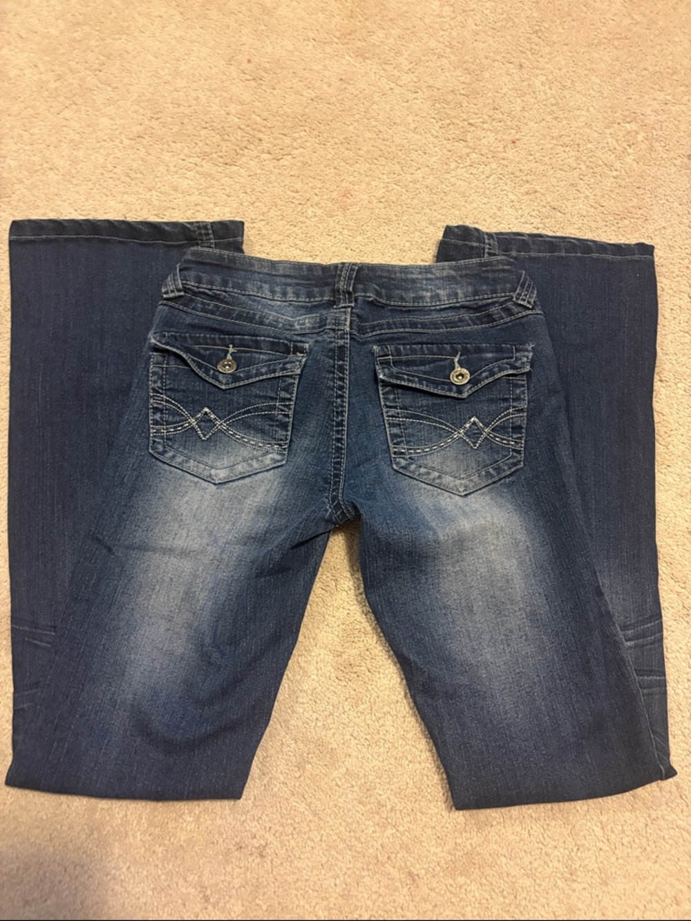 Women's Dark Blue Flare Jeans